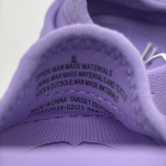 NWT Cat & Jack Toddler Girls Purple Rowan Pull-On Slip On Water Shoes Size 6 - Picture 7 of 10